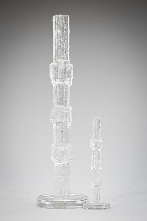 SKULPTURER, 2 st, glas, Edvin Öhrström. Bl a Lindshammar 1988 Nr 69d.