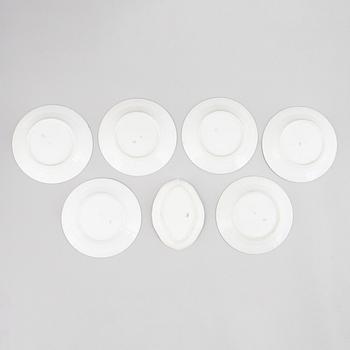 Royal Copenhagen, a set of 7 service pieces, Denmark, 1850-1890.