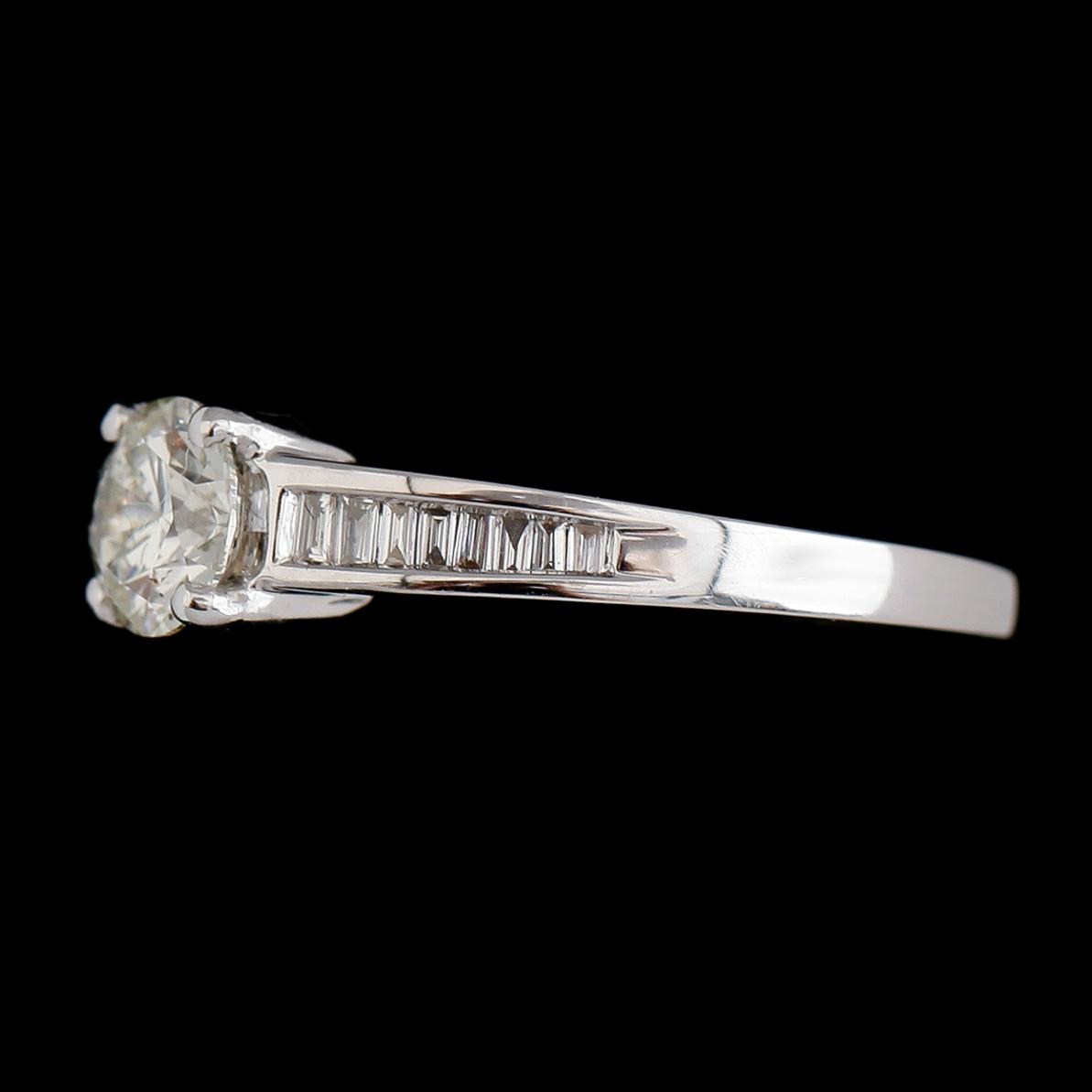 RING, 18 k vitguld, briljantslipade diamanter tot ca 0.87 ct.