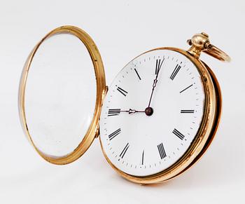 FICKUR, 18K guld, omkring år 1900.