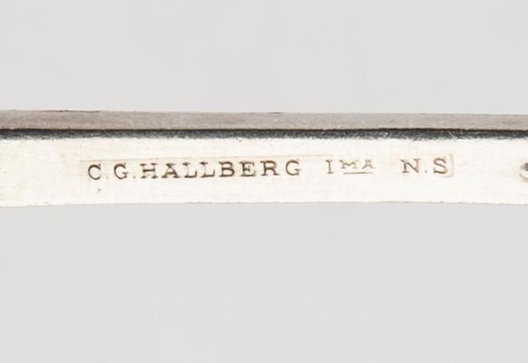 Cutlery 41 dlr silver Sundsvall 1910s and fish cutlery 24 dlr NS, weight 2600 grams.
