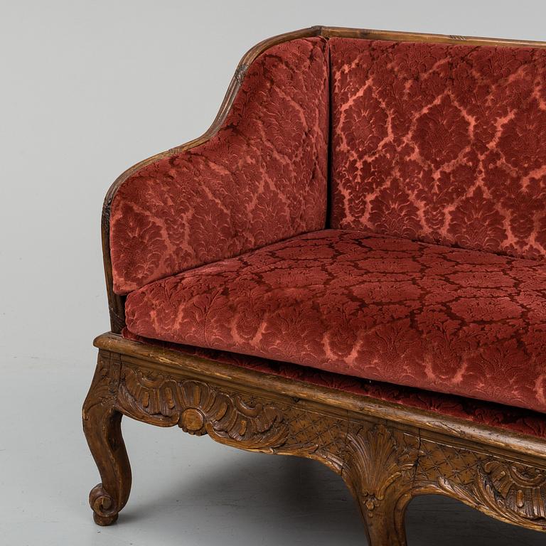 TRÅGSOFFA, Rokoko, Sverige, 1700-talets andra hälft.