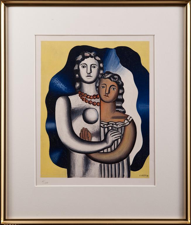 FERNAND LÉGER, efter, färglitografi, i trycket signerad och daterad -29, numrerad 4/100.