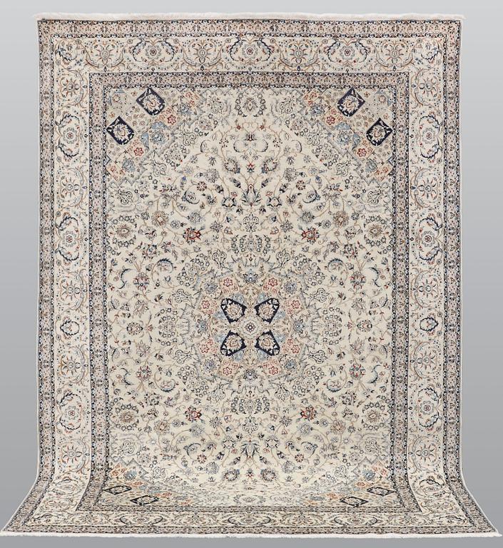 A part silk Nain carpet, so called 4 LAA, c 308 x 216 cm.