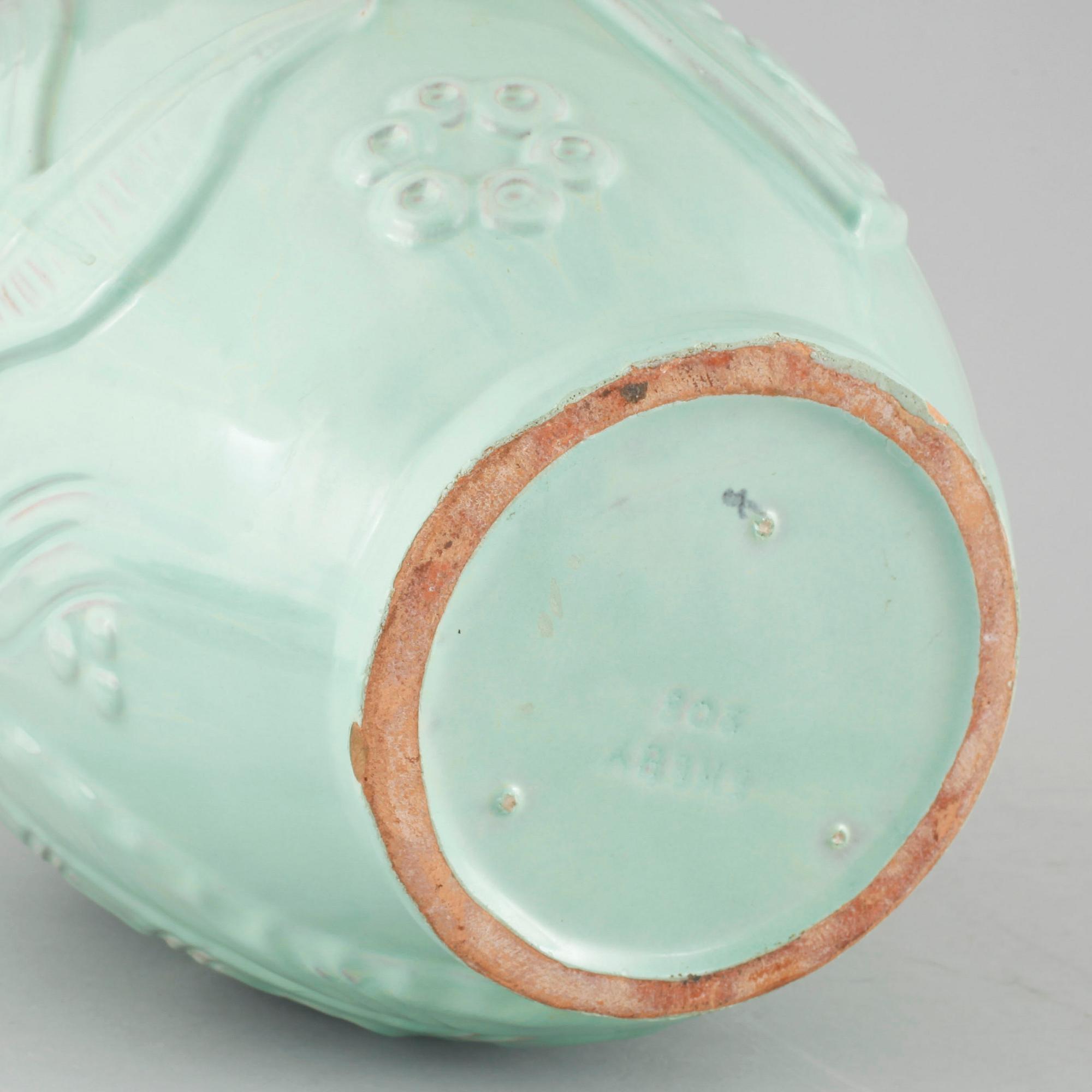 A earthenware vase by Anna-Lisa Thomson for Upsala Ekeby, around the mid 20th century.