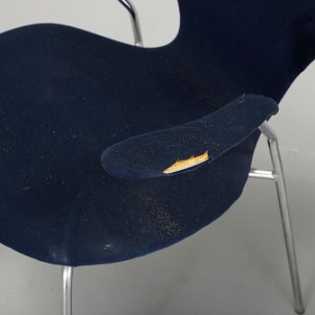 KARMSTOLAR, 6 st, "Sjuan", Arne Jacobsen, Fritz Hansen, 1900-talets andra hälft.