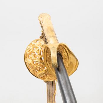 Sabre Swedish, for infantry officer, late 19th century.