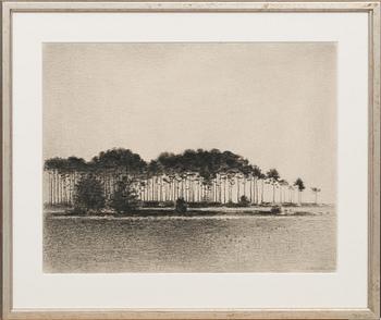 GUNNAR NORRMAN, kolteckning, signerad och daterad 1986.