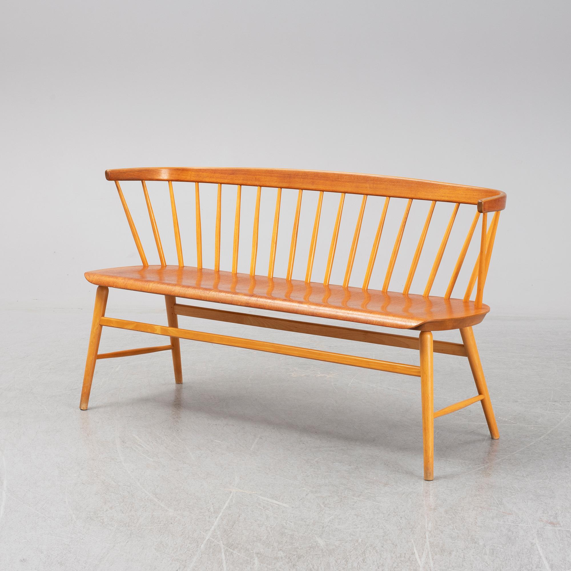PINNSOFFA/SOFFA, "Florett", modell 150, Bröderna Wigells stolfabrik AB, omkring 1900-talets mitt.