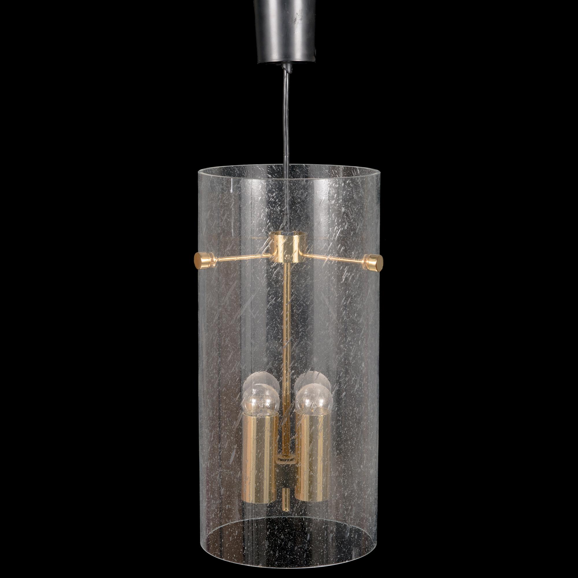 A late 20th century German '4885' pendant light for Glashütte Limburg.