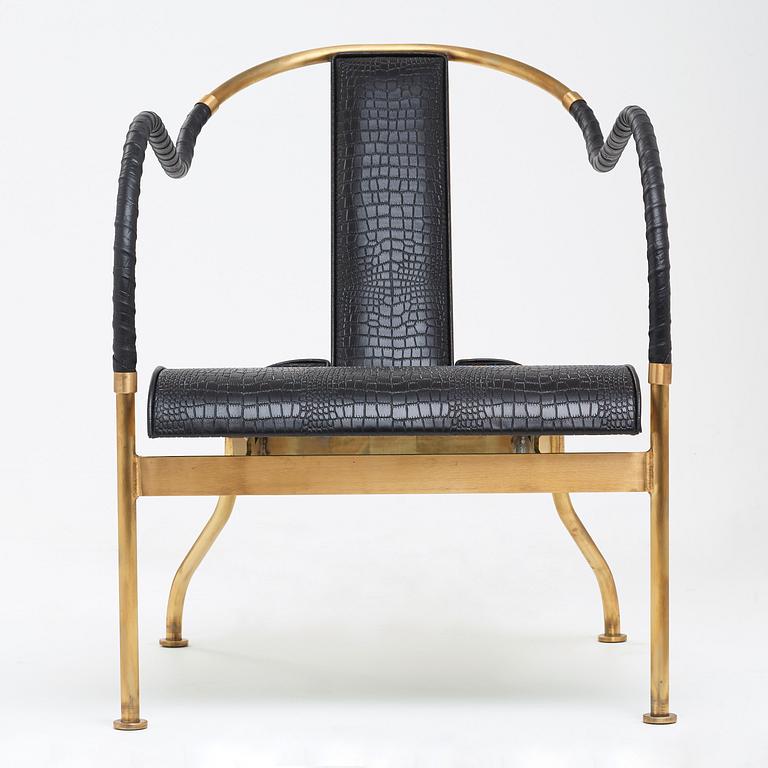 Mats Theselius, an "el Rey" easy chair by Källemo Sweden, post 1999.