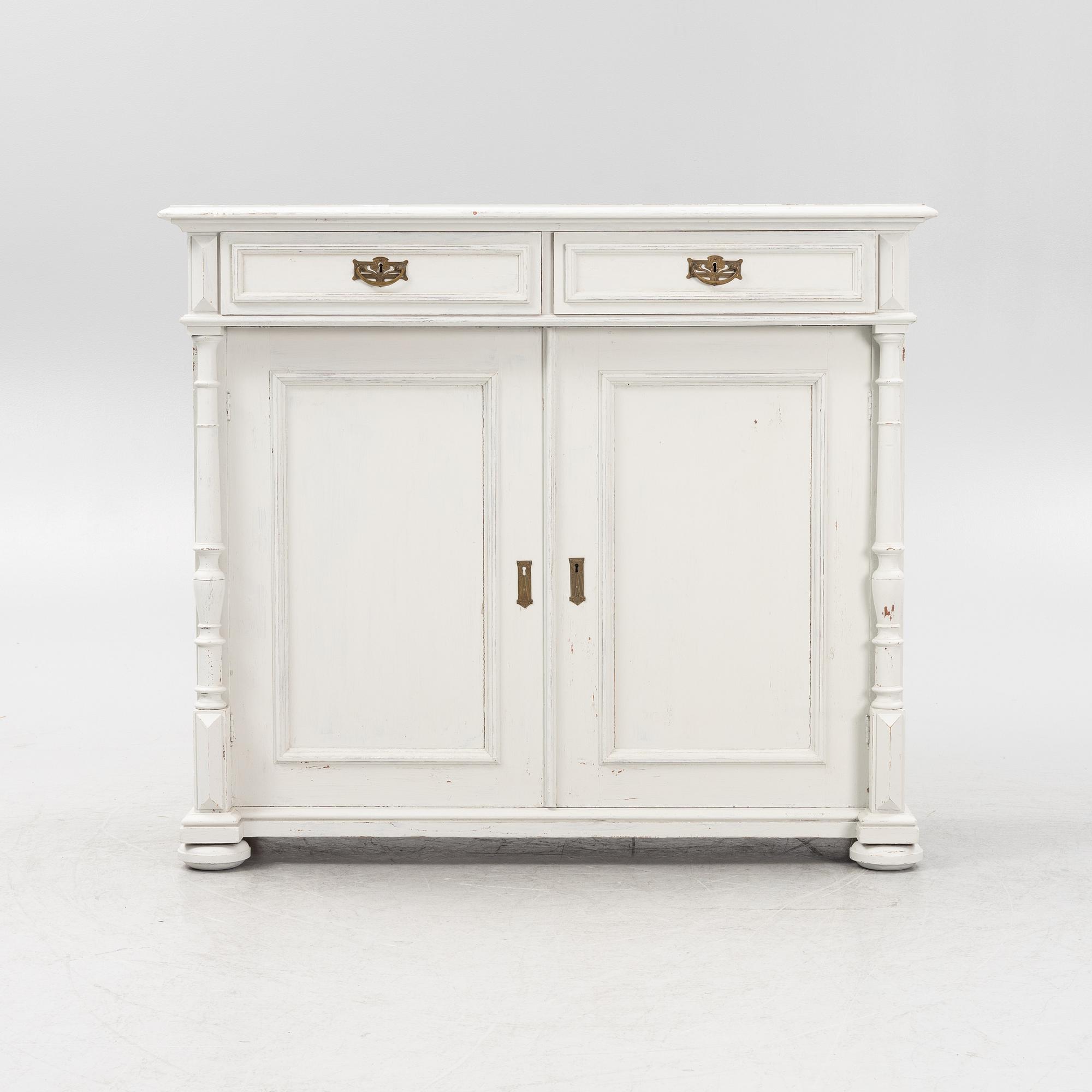 A painted sideboard, circa 1900.