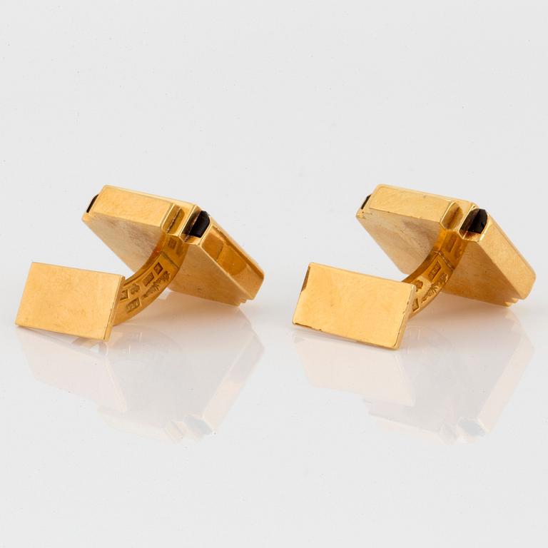 Wiwen Nilsson, manschettknappar, ett par, Lund 1960, 18K guld.