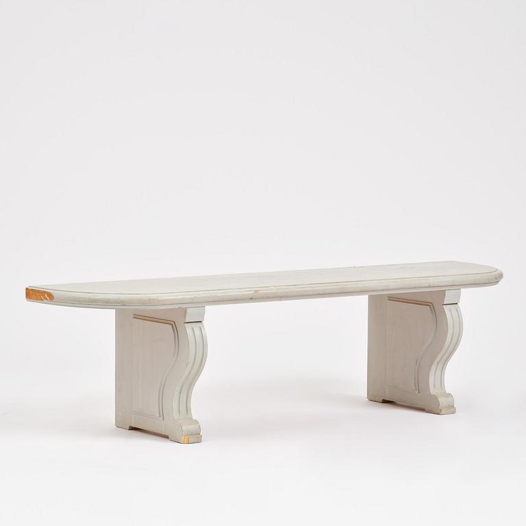 A Gustavian-style bench, 20th century.