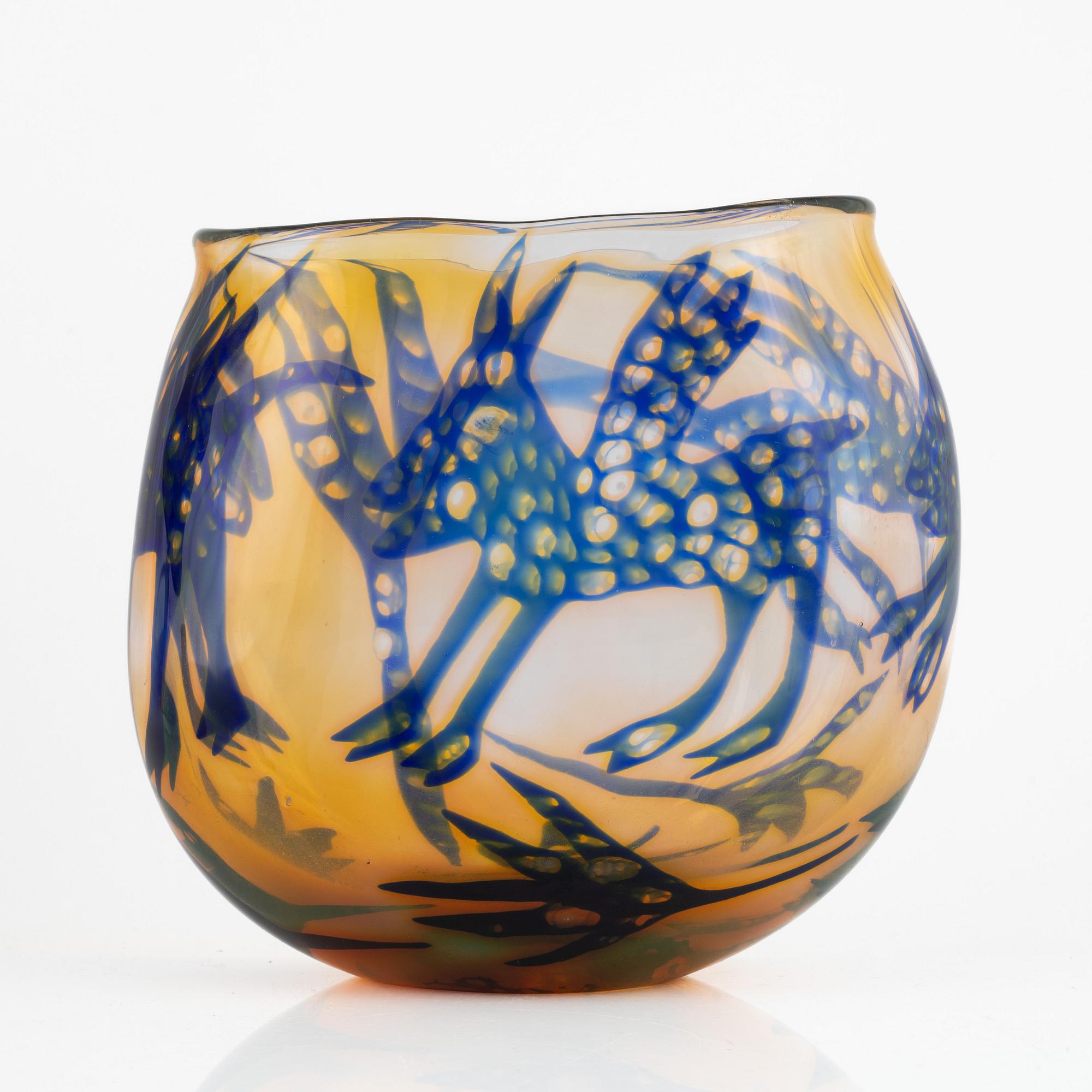 Ulrica Hydman-Vallien, vase, unique, Boda, Åfors, Sweden.