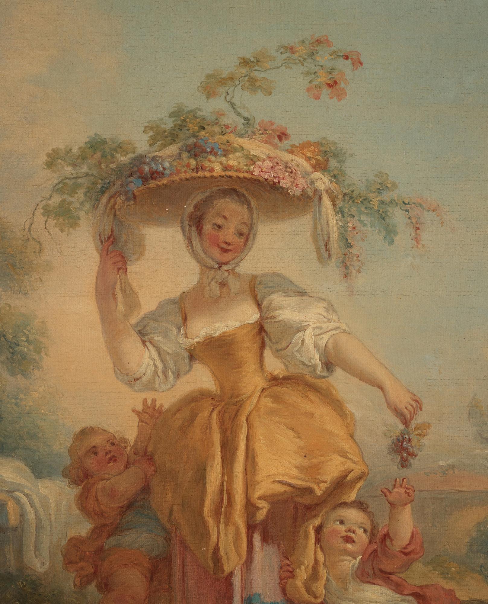 Jean Honoré Fragonard Hans efterföljd, ”La bergère”/”La vendangeuse”.