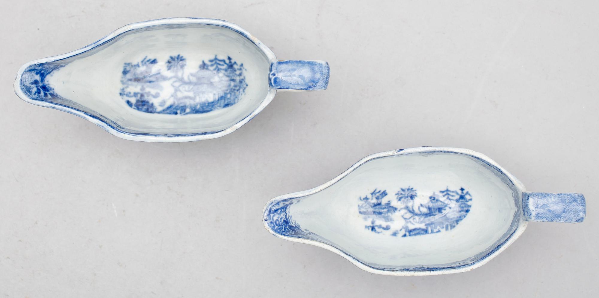 SÅSSNIPOR, 1 par, flintgods, England, tidigt 1800-tal.