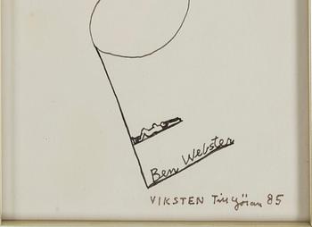 HANS VIKSTEN, Ink, signed and dated -85.