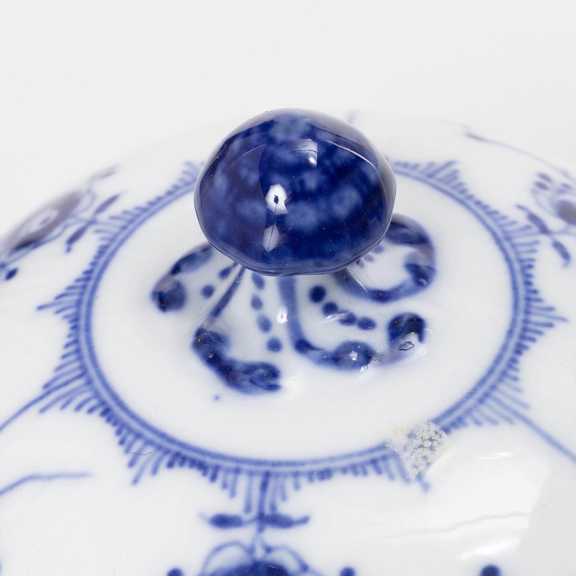 Royal Copenhagen, a 36-piece tea service, 'Blue Fluted', Denmark.