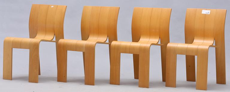 STOLAR, 4 st, "Strip Chair", Gijs Bakker, Castelijn.