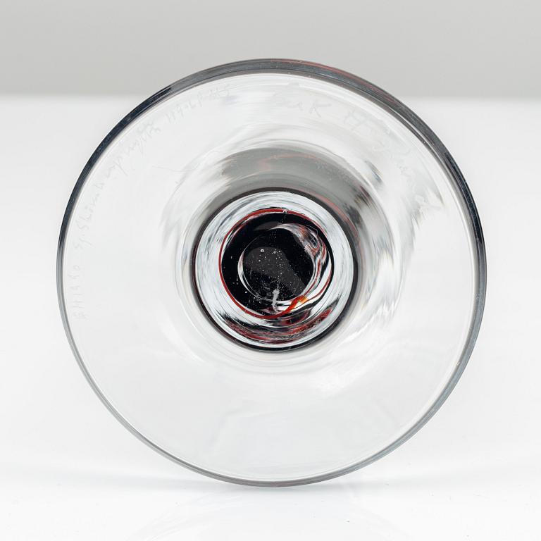 Erik Höglund, a 72 pieces glass service, Studioglas Strömbergshyttan, Sweden 1990.