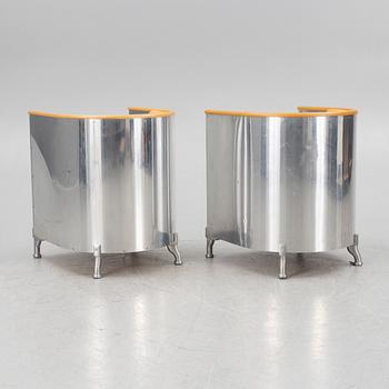 Mats Theselius, fåtöljer, ett par, "Aluminiumfåtölj", Källemo, Värnamo, efter 1990.