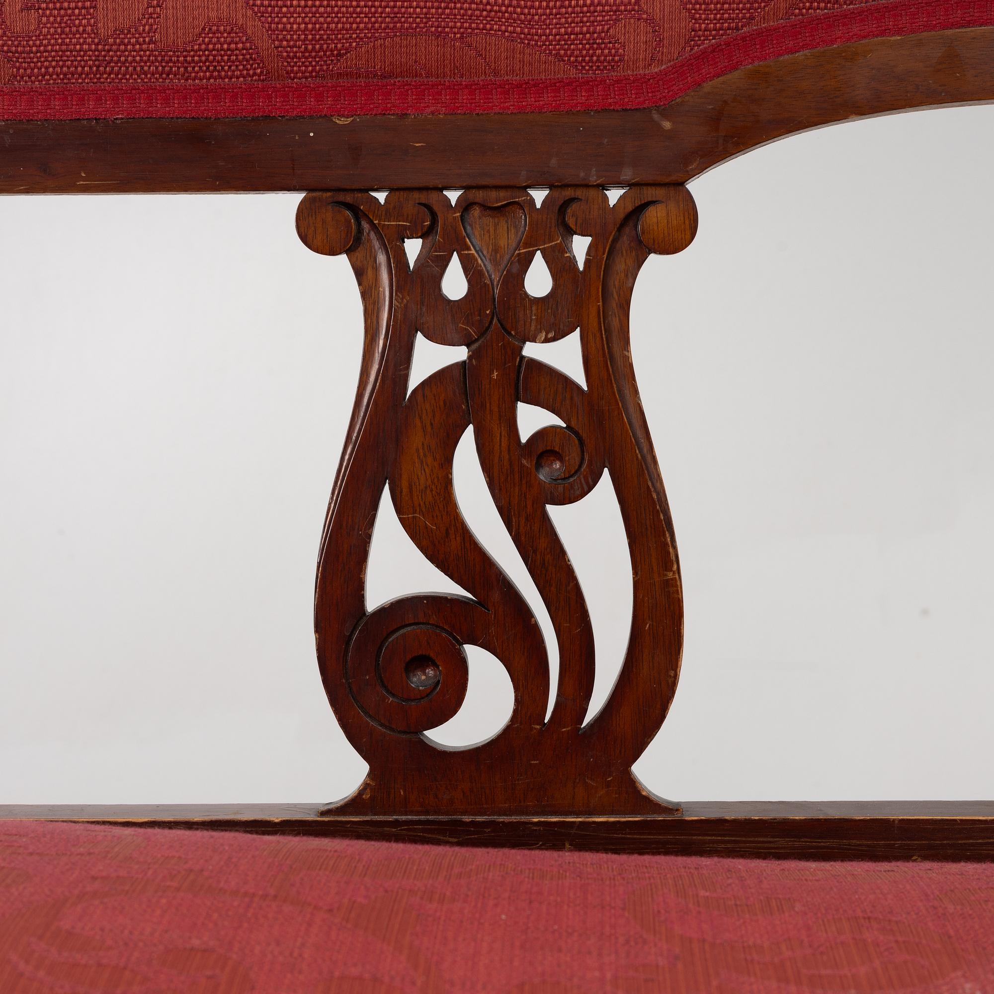 A Jugend sofa, early 20th century.