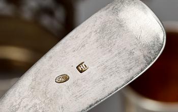 PARTI SILVER, 4 delar, Ryssland, 1800/1900-tal. Tot vikt ca 218g.