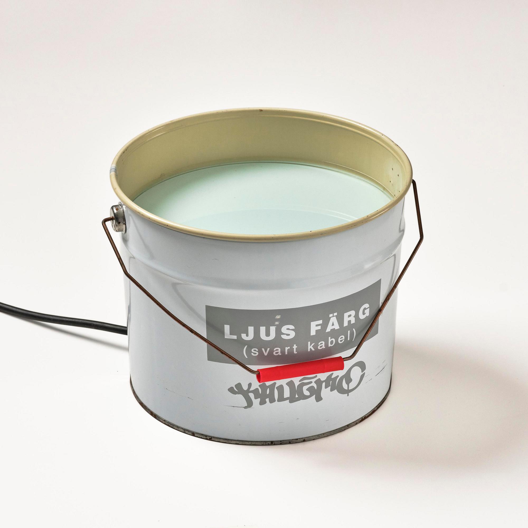 Fredrik Wretman, bordslampa/ljusobjekt, "LJUS FÄRG (Svart kabel)", ed. 9/360, Källemo, Värnamo, efter 2005.