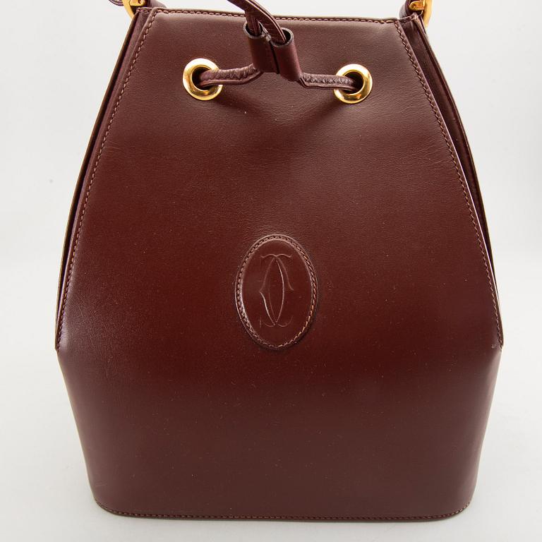 Cartier, Must de Cartier Line Burgundy, väska, 1980-tal.