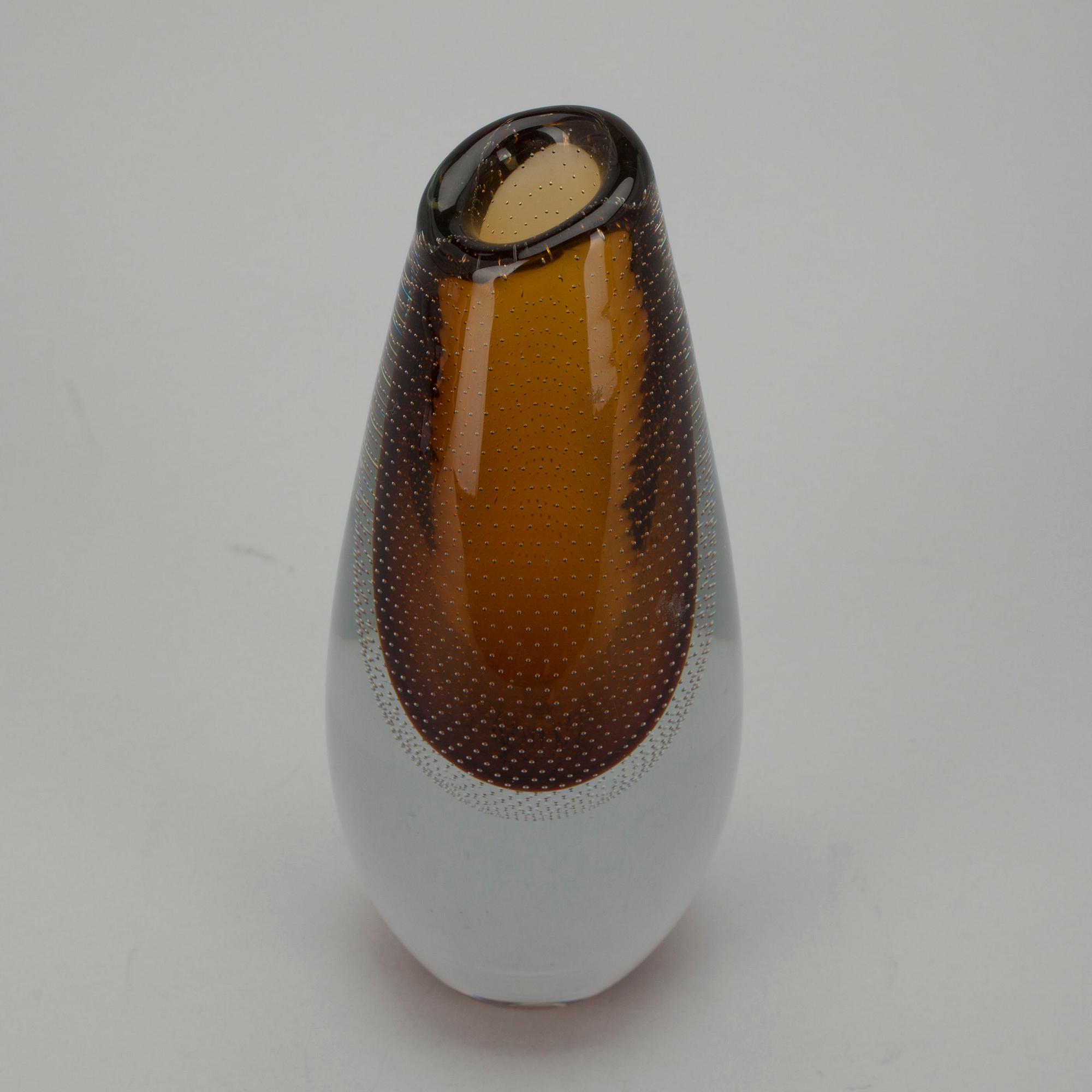 VAS, glas, signerad G. Nyman Nuutajärvi Notsjö -55.