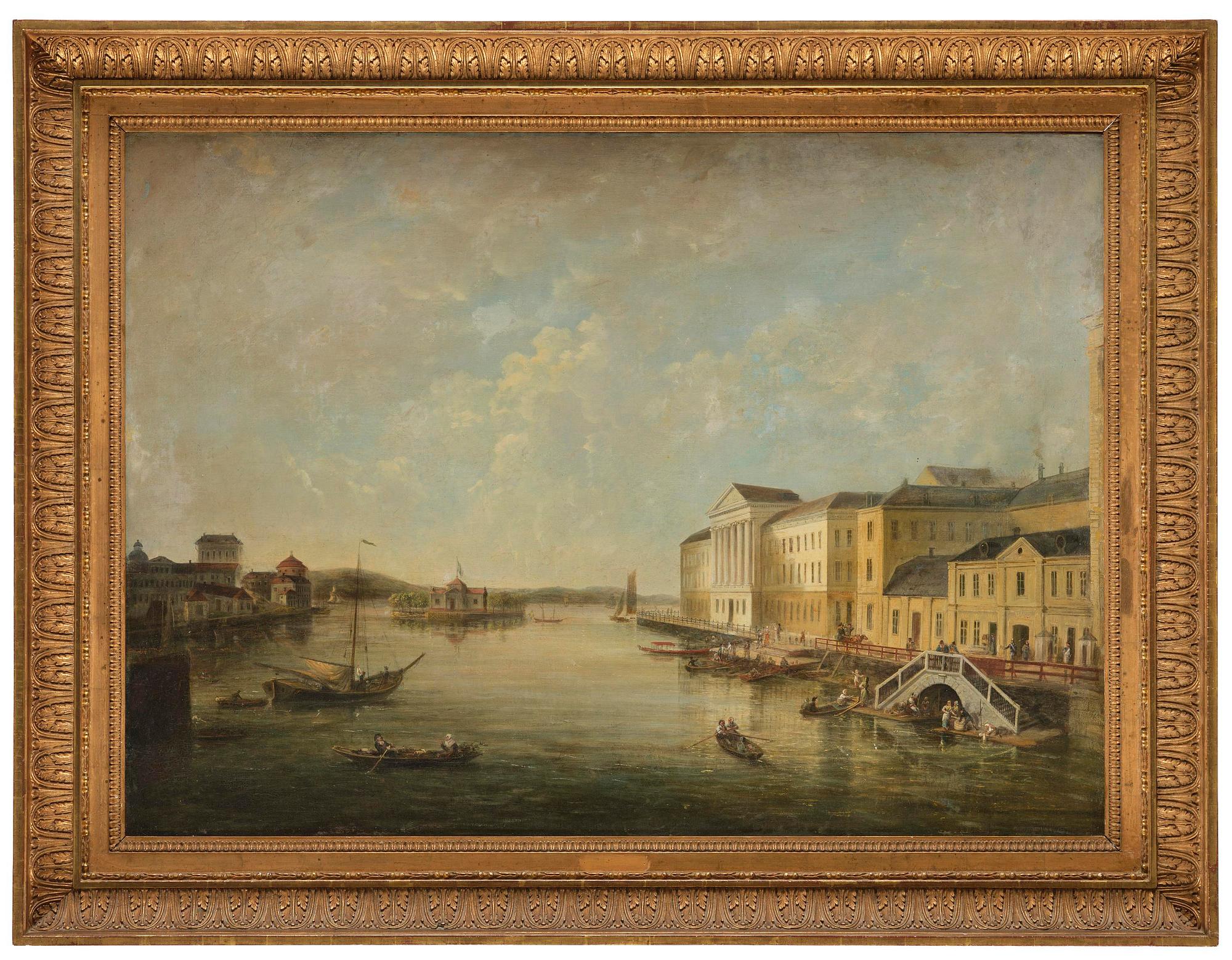 Elias Martin, "Norrström with the Bondeska Palace, Stockholm".