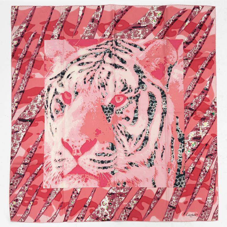 Cartier, a silk scarf.