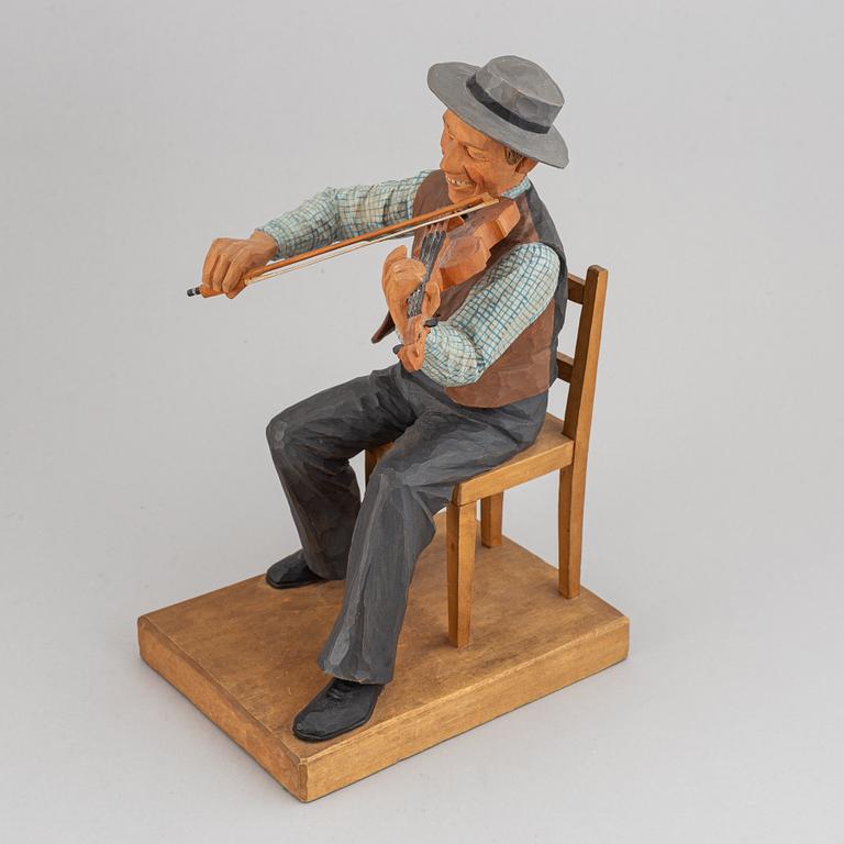 HERMAN ROSELL, sculpture, wood, signed and dated 1948.