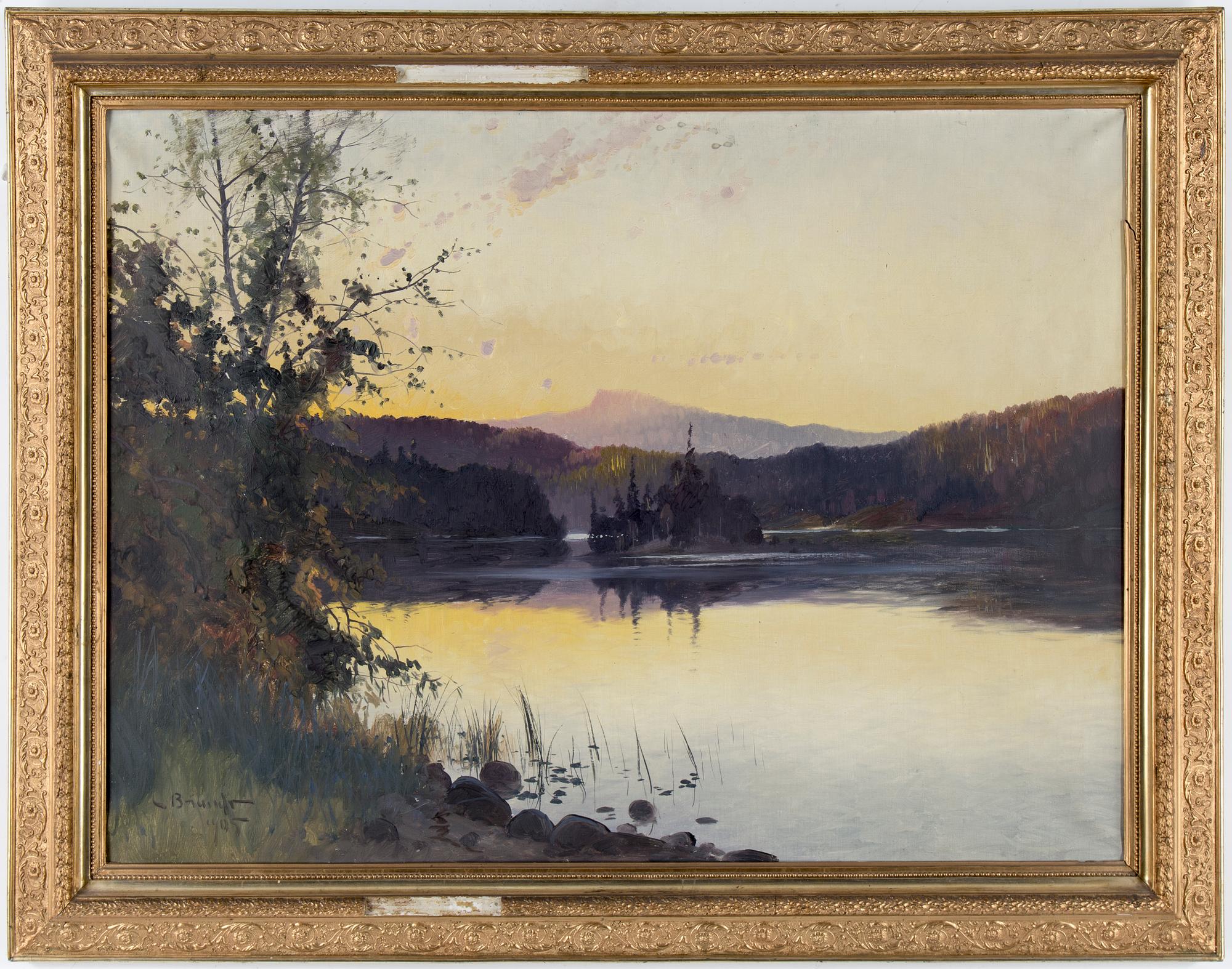 CARL BRANDT, olja på duk, signerad, daterad 1905.