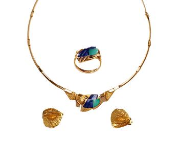 Lapponia, A Lapponia 14k gold set, Finland 1997.