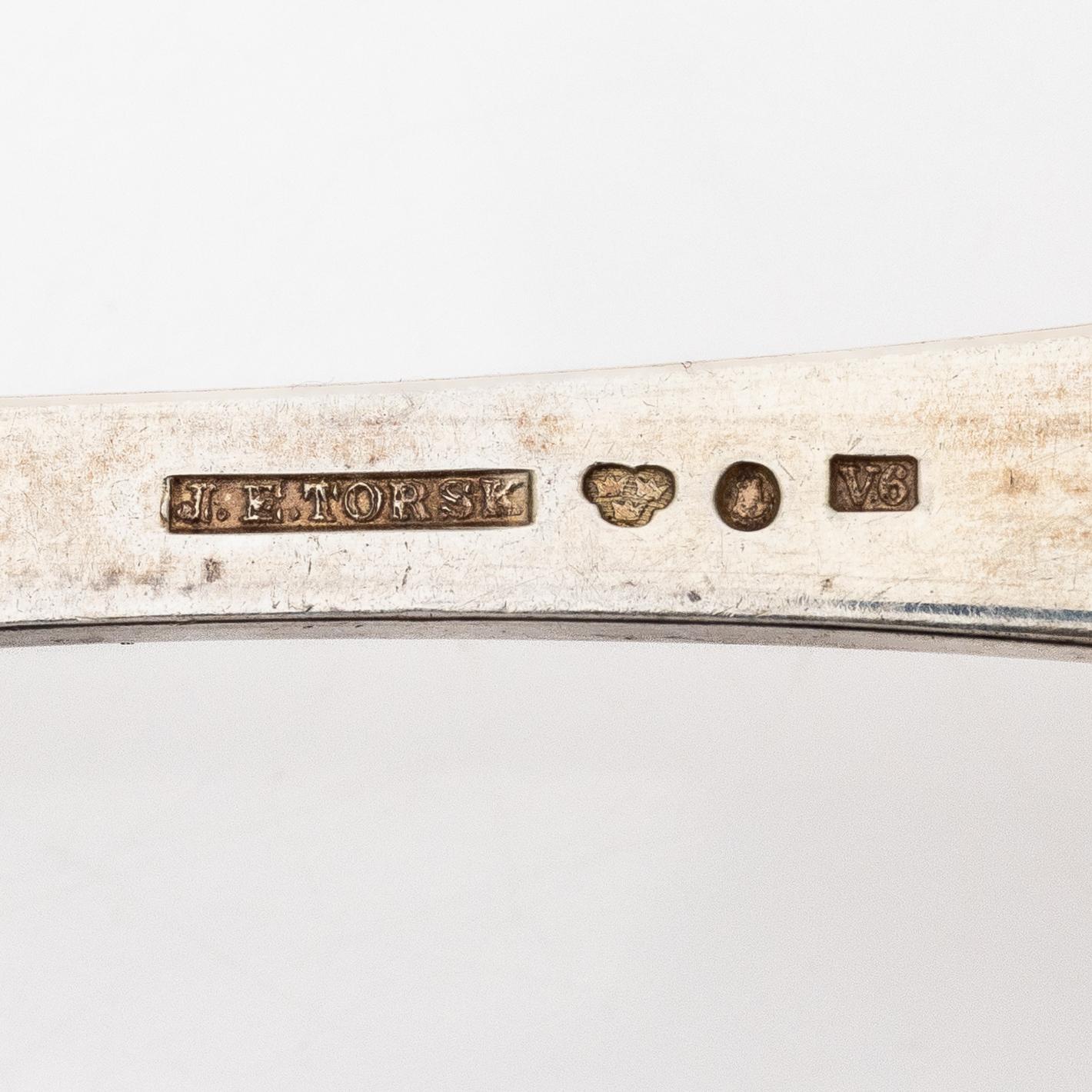 Jacob Engelberth Torsk, 55 pieces of silver cutlery, Stockholm, 1899-1916.