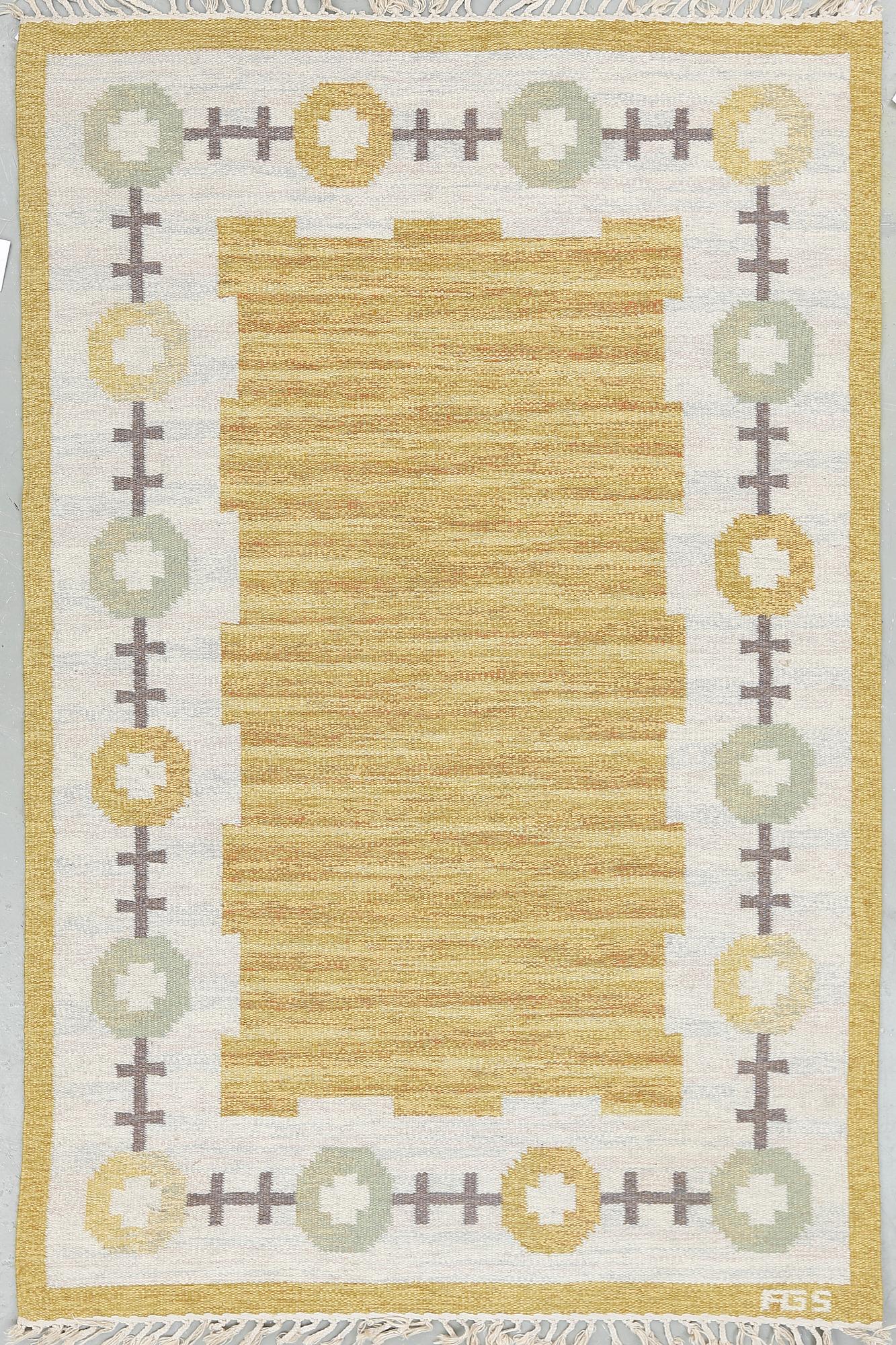 MATTA. Rölakan. Signerad AGS (Anna Greta Sjökvist). Ca 245x162 cm.