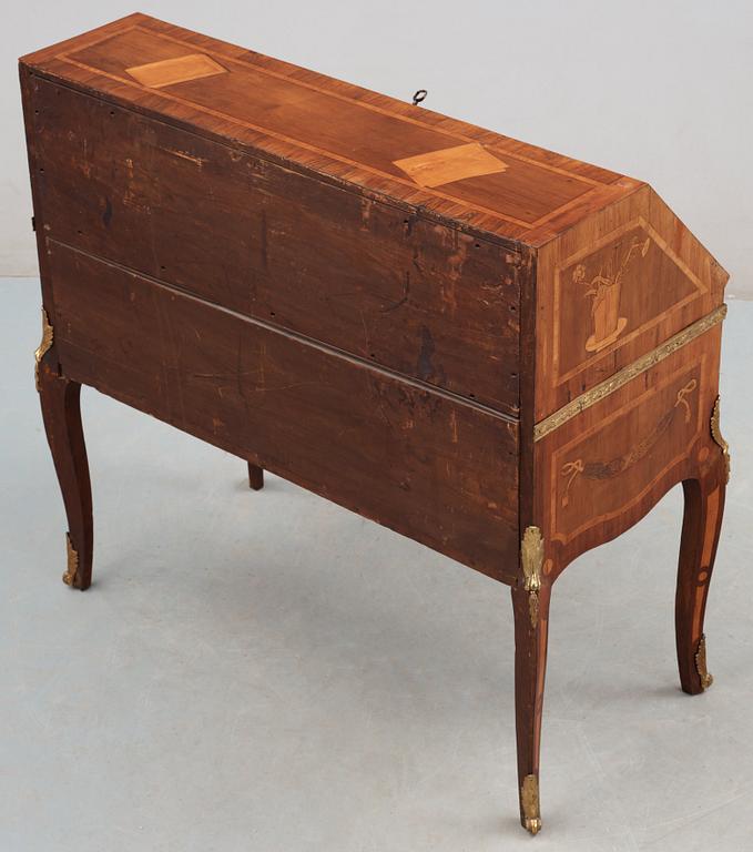 A Gustavian 18th century secretaire attributed to J. Eferberg.