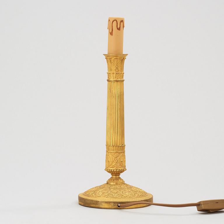 A French Empire early 19th century table lamp.