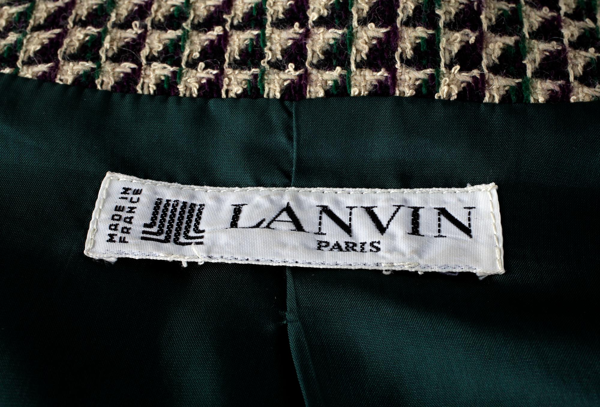 LANVIN, dräkt, 1980-tal.