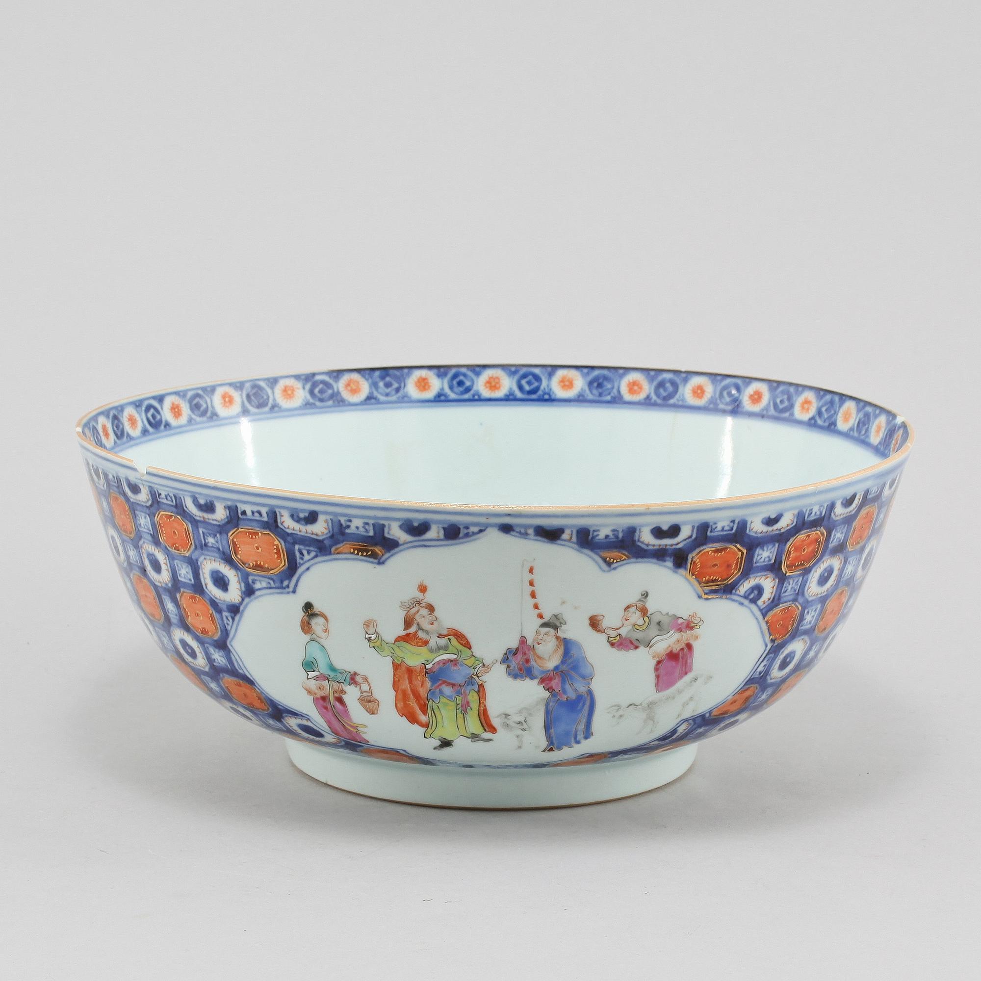 SKÅL, porslin, Kina, 1700/1800-tal.