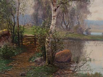 Johan (John) Kindborg, Landskap med Björk.