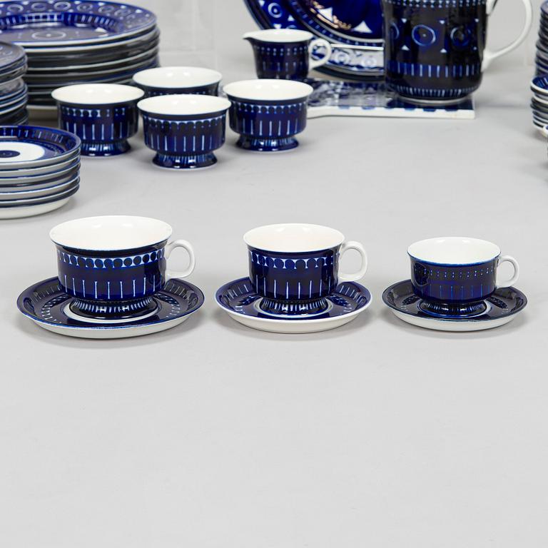 Ulla Procopé, mat- och kaffeservis, 82 delar, "Valencia", Arabia 1960-tal.