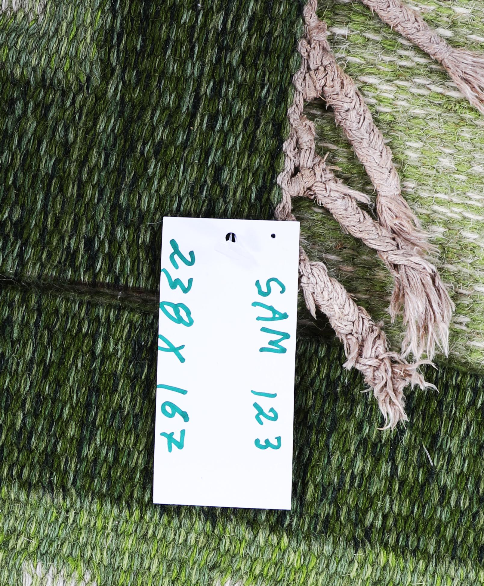 Åsa Åkerblom, a flat weave carpet, "Ljusterö", signed ÅÅ, Sweden, c. 238 x 167 cm.