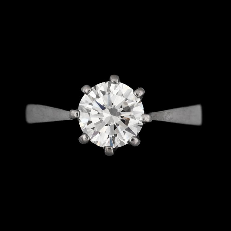 RING, diamant ca 1.14 ct. Kvalitet G/VVS-VS.
