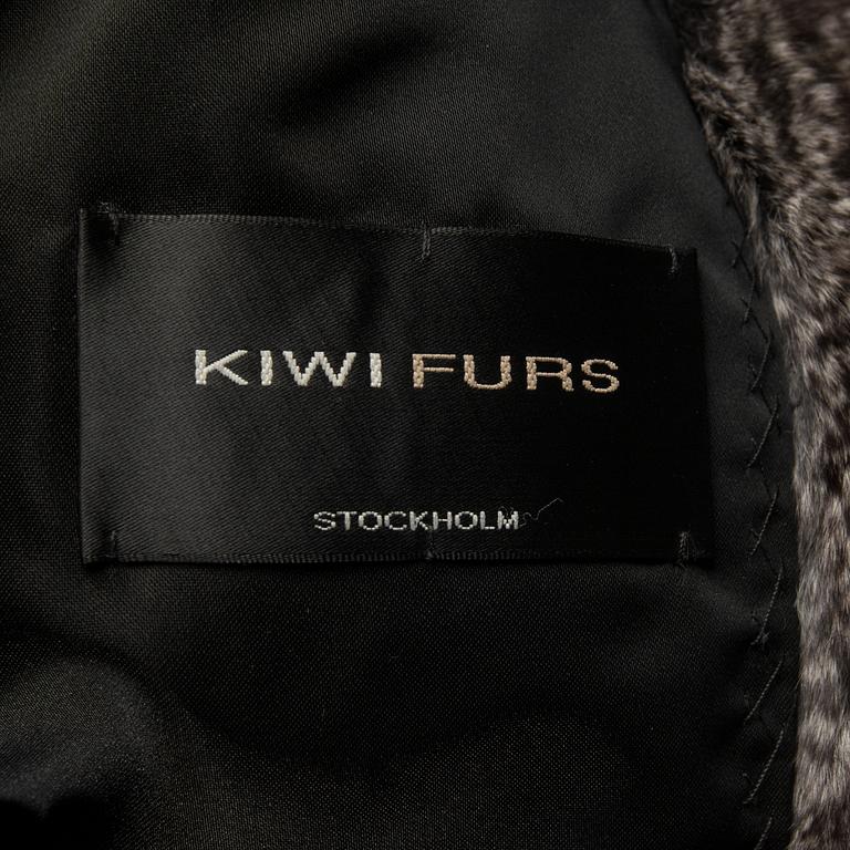 A fur jacket by KIWI FURS, Stockholm.