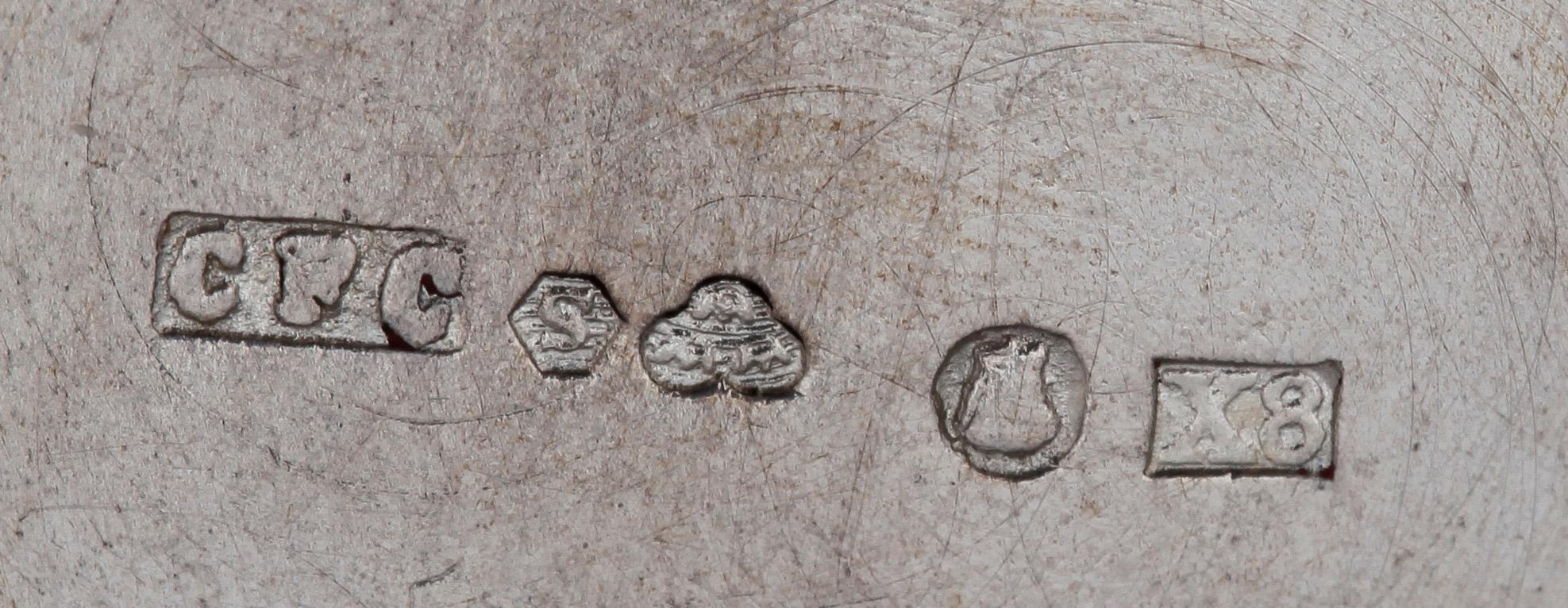 PARTI BÄGARE, 24 st, silver, flertal olika tillverkare, Europa, bla CG Hallberg, 1800-1900-tal. Totalvikt ca 1300 gram.