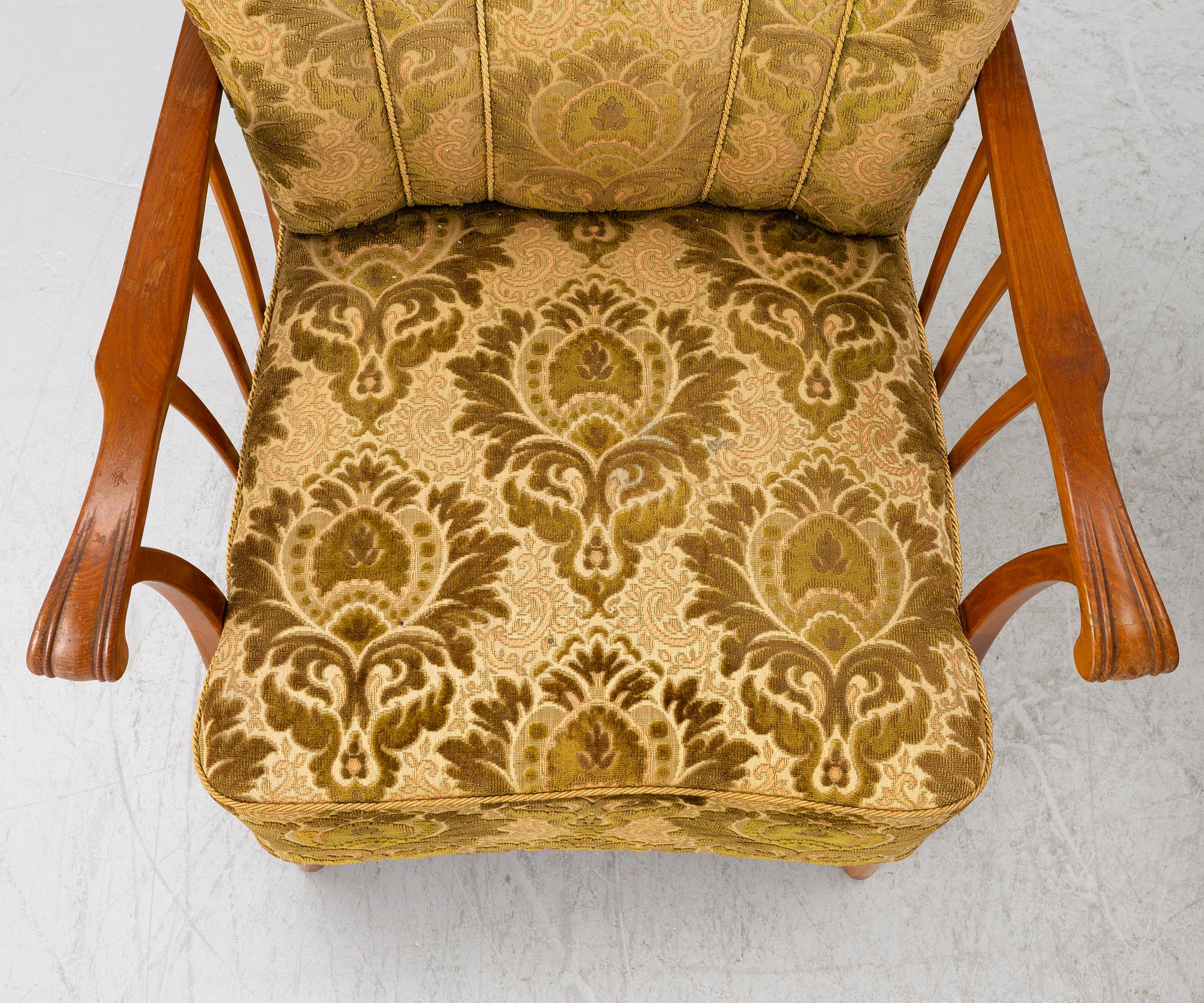 Armchairs, a pair, Swedish Modern, 1940s.