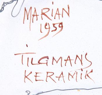 FAT, glaserat lergods, Marian Zawadsky för Tilgmans.